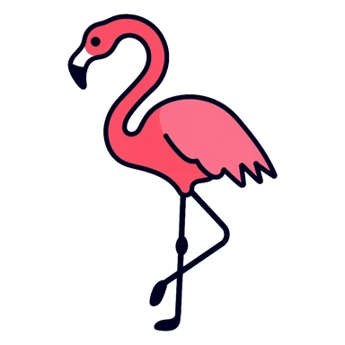 flamingo sticker