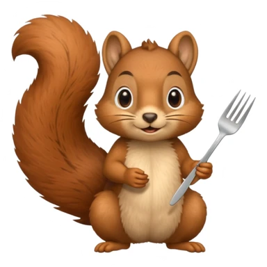 squirrel at a restaurant sticker