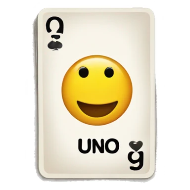 Uno card sticker