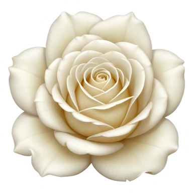 white rose, without green leaves, just flower sticker
