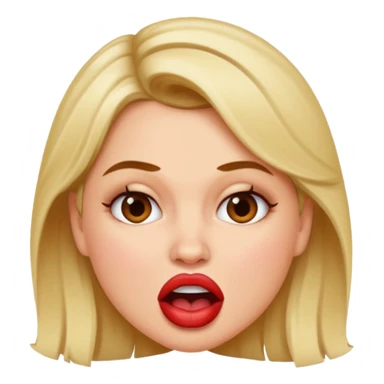 Debbie Ryan biting her lip sticker