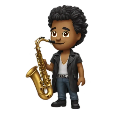 saxophone player from the lost boys movie sticker