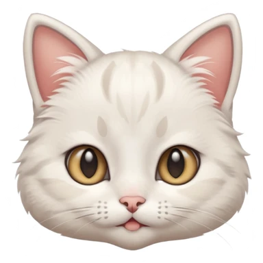 gato con espreciones de anime sticker