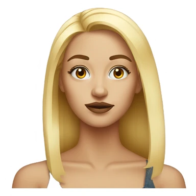 blonde paints her eyebrows sticker