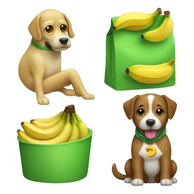 perro con disfraz de banana verde y cara de Minio sticker