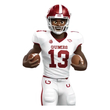 Ou Sooners football player  sticker