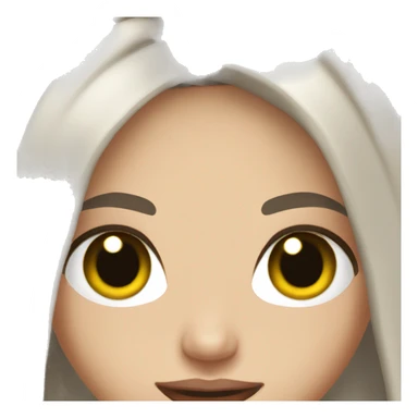 white girl brunette hair party dress sticker