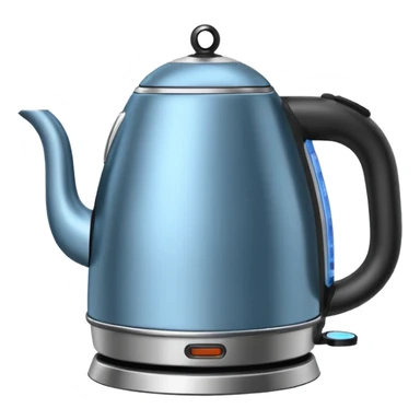 electric kettle, with steam, compatible with default apple emojis sticker