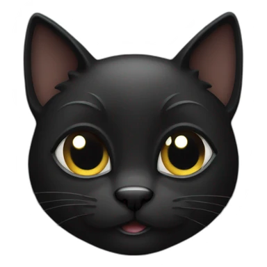 black cat mischief sticker