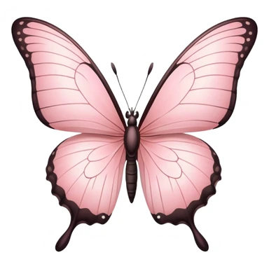 light pink butterfly sticker
