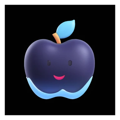 Minimal 3D Apple Memoji iceberg, no eyes or mouth, stylized rounded shape, glossy icy finish, white and pale blue, floating in ocean, soft ambient light, elegant, Pixar-style, studio background, soft shadows sticker