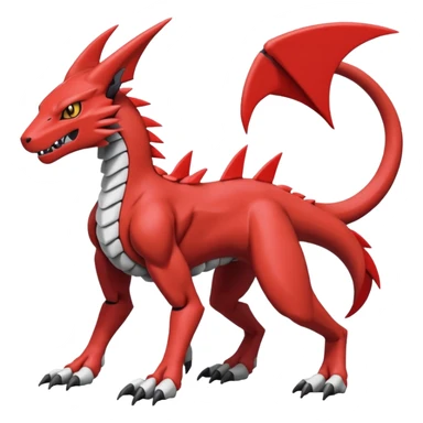 Heliolisk-Sergal-Cyclizar-Guilmon-Protogen-Wickerbeast-grem2-Genesect-Pokémon, full body sticker