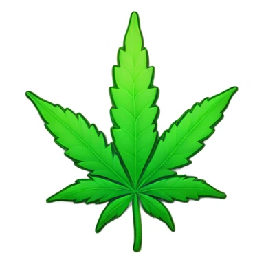 happy weed flower sticker