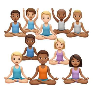 Yoga for children sticker