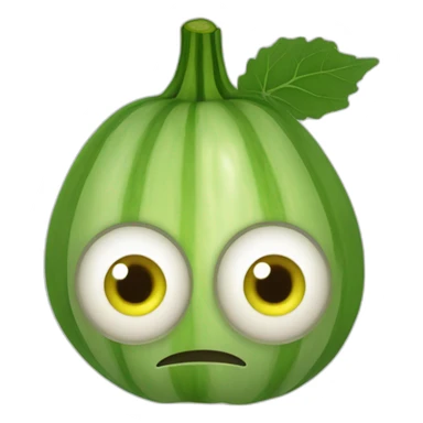 Cuecumber with eyes  sticker