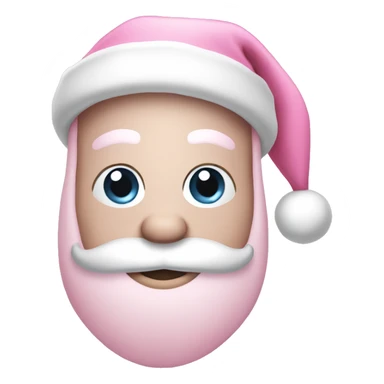 light pink santa hat sticker