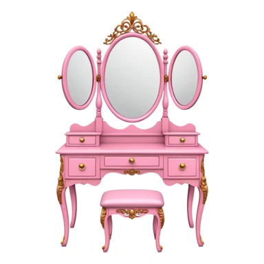 pink DRESSING TABLE sticker