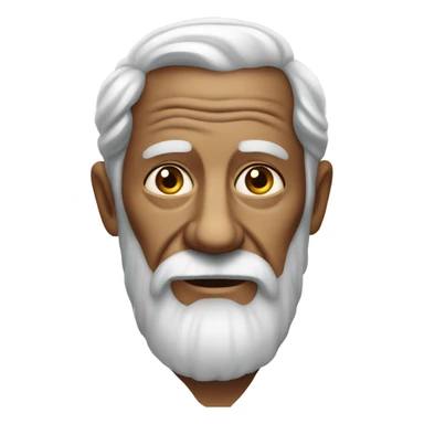 old man with beard portrait sticker