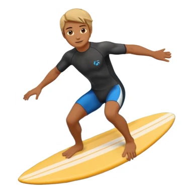 waves with surfer inside sticker
