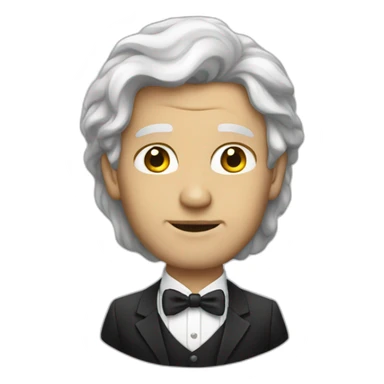 white rich person sticker