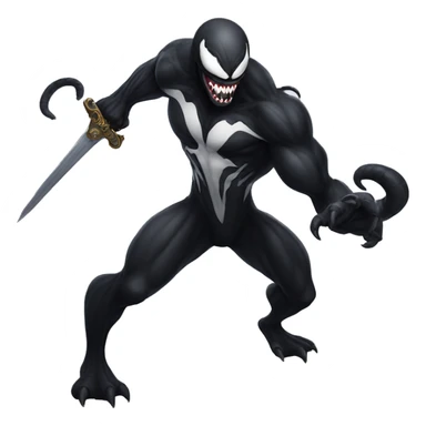 Venom with a BIG SWORD sticker
