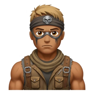 Video game post apocalyptic raider lifelike  sticker