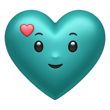 Teal heart with 'you rock 🌟!'  sticker