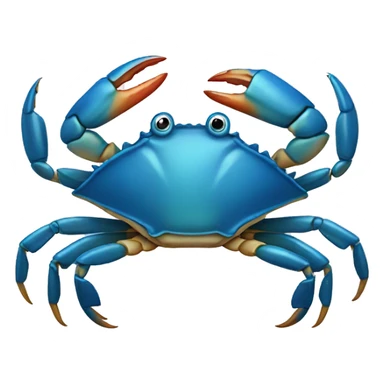 Blue crab sticker