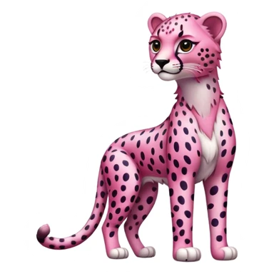 Pink cheetah  sticker