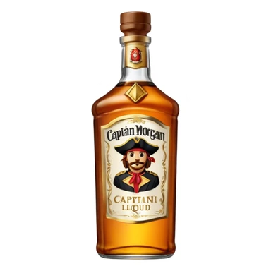 Bouteille de Captain Morgan sticker