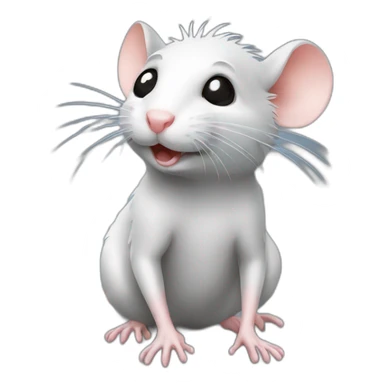 Rat avec de l'argent sticker