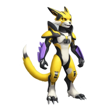 Metabee Renamon Zeraora Full body sticker