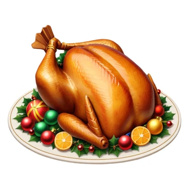 Christmas dinner sticker