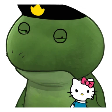 gangster hello kitty sticker