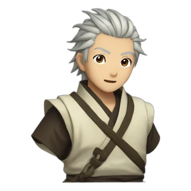 inosuke hashibira from demon slayer sticker