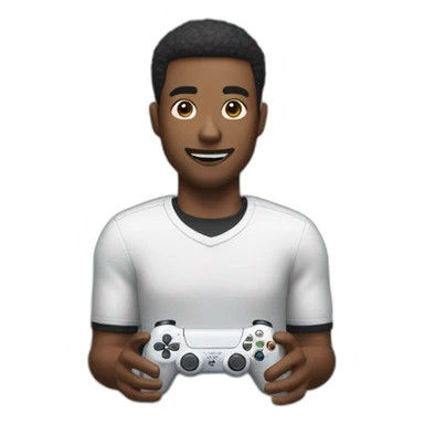 Man with a ps5 controller sticker