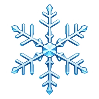 snowflake sticker