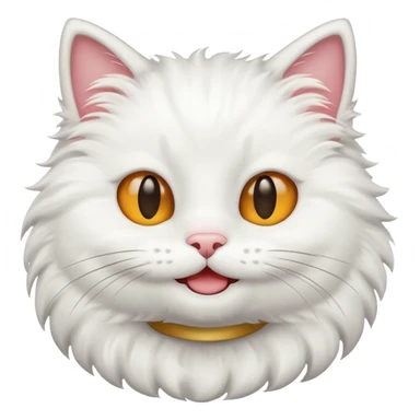 beyaz kedi emojisi sticker