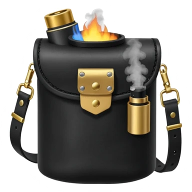 Smoke bomb pouch and belt
 sticker