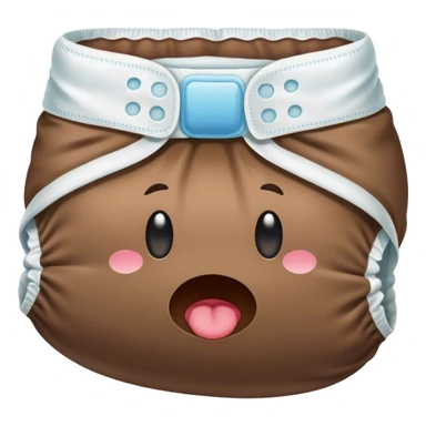 Diaper full of poop sticker