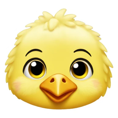 Yellow baby chicken  sticker