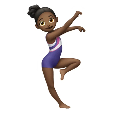 Girl doing gimnastics  sticker