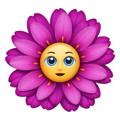 flowers with eyes sticker