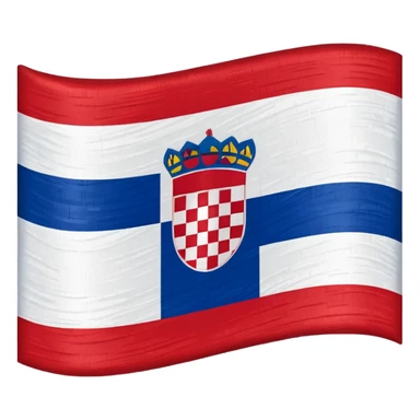 Flag of Croatia but with gravity sticker