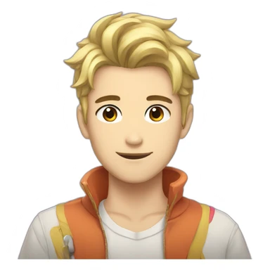 gay anime dudes sticker