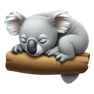 A koala sleeping  sticker