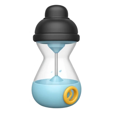 White baby shaker sticker