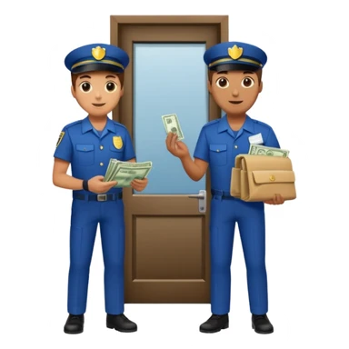 repartidor y  cliente paga en casa sticker