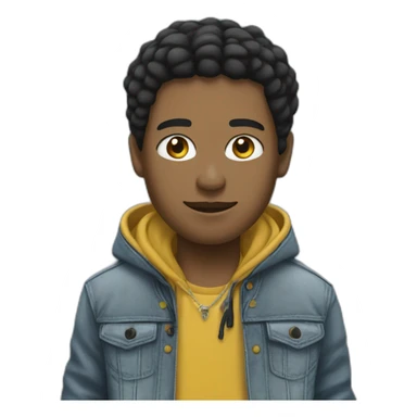 Un chat avec une veste trapstar  sticker