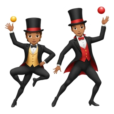 Magician + Acrobat sticker